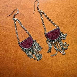 Vintage Early 2000s Vampire Gypsy Boho Victorian Chandelier Earrings
